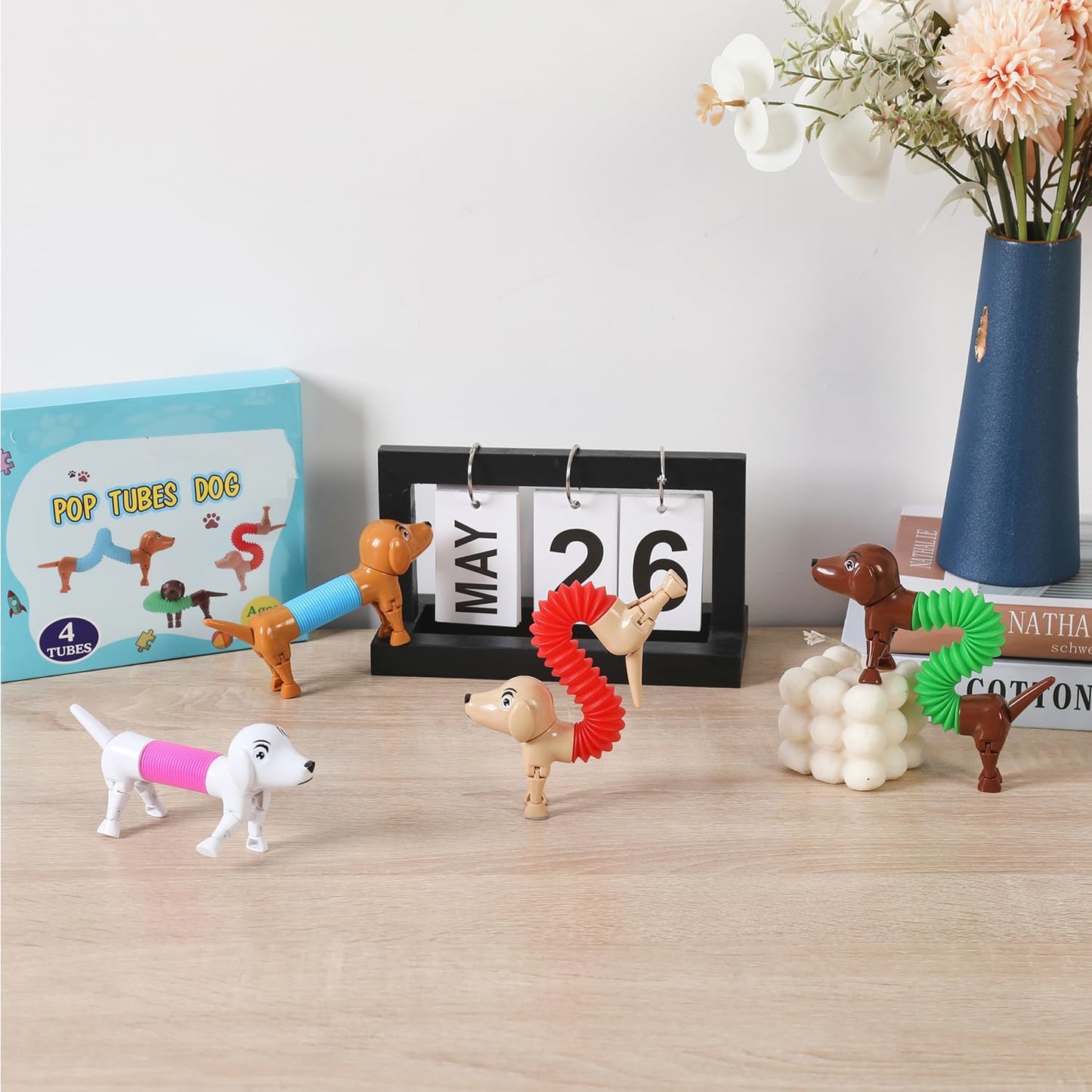 Standing dog pop tube