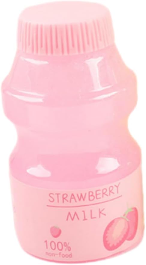 Pink clear strawberry jelly slime