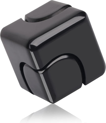 4-in-1 metal fidget cube spinner black