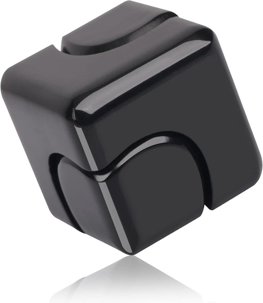 4-in-1 metal fidget cube spinner black