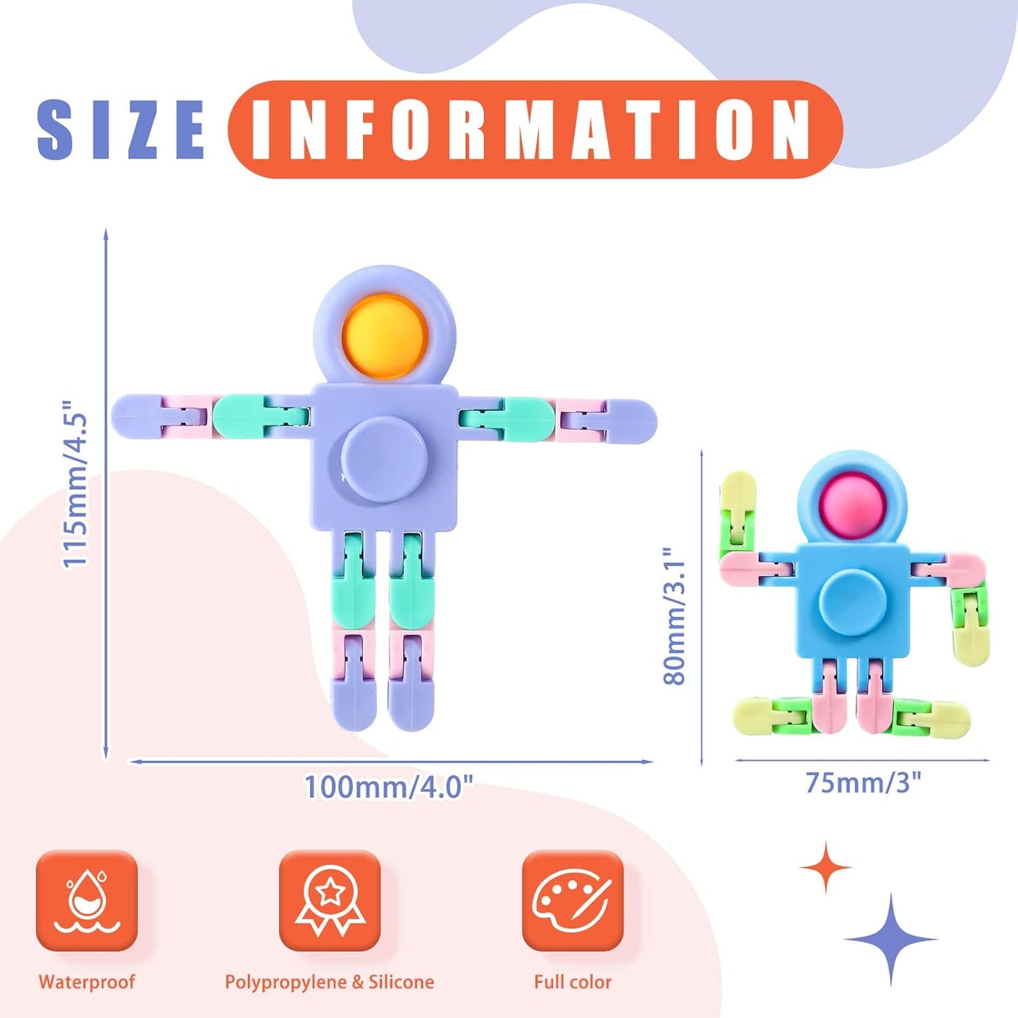 Transformable robot chain toy