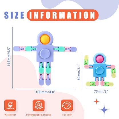 Transformable robot chain toy
