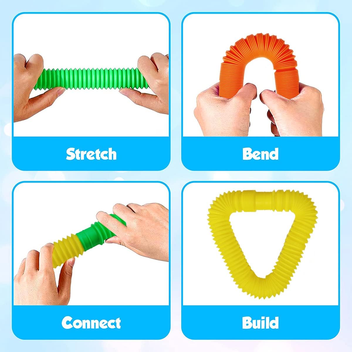 24 pop tubes kids classroom