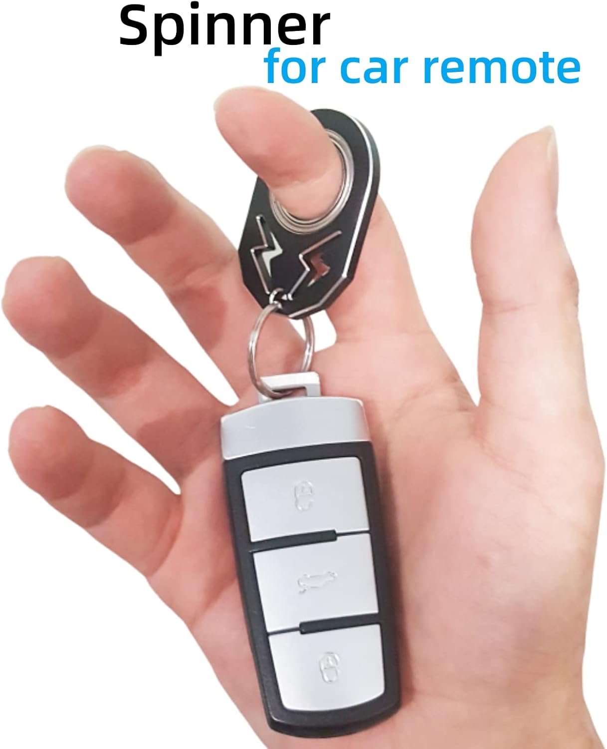 Spinner ring keychain