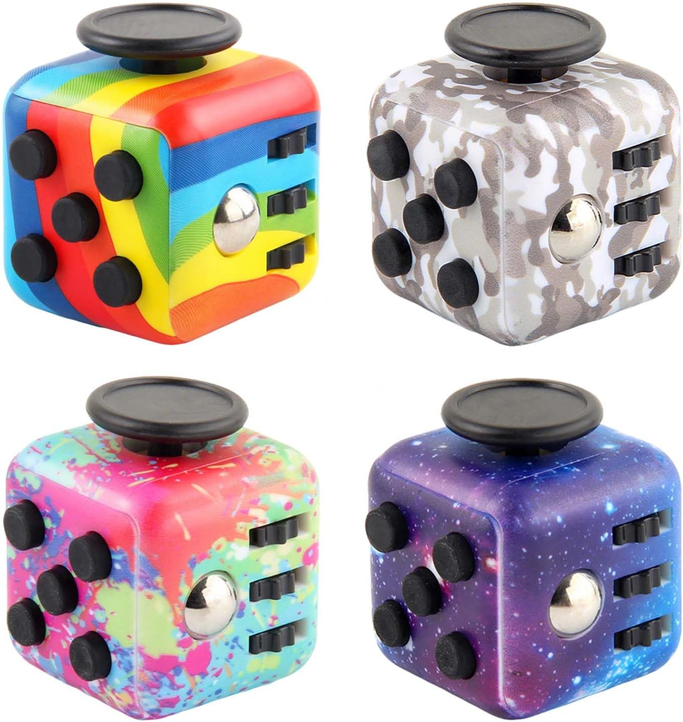 4-pack fidget cube anxiety relief