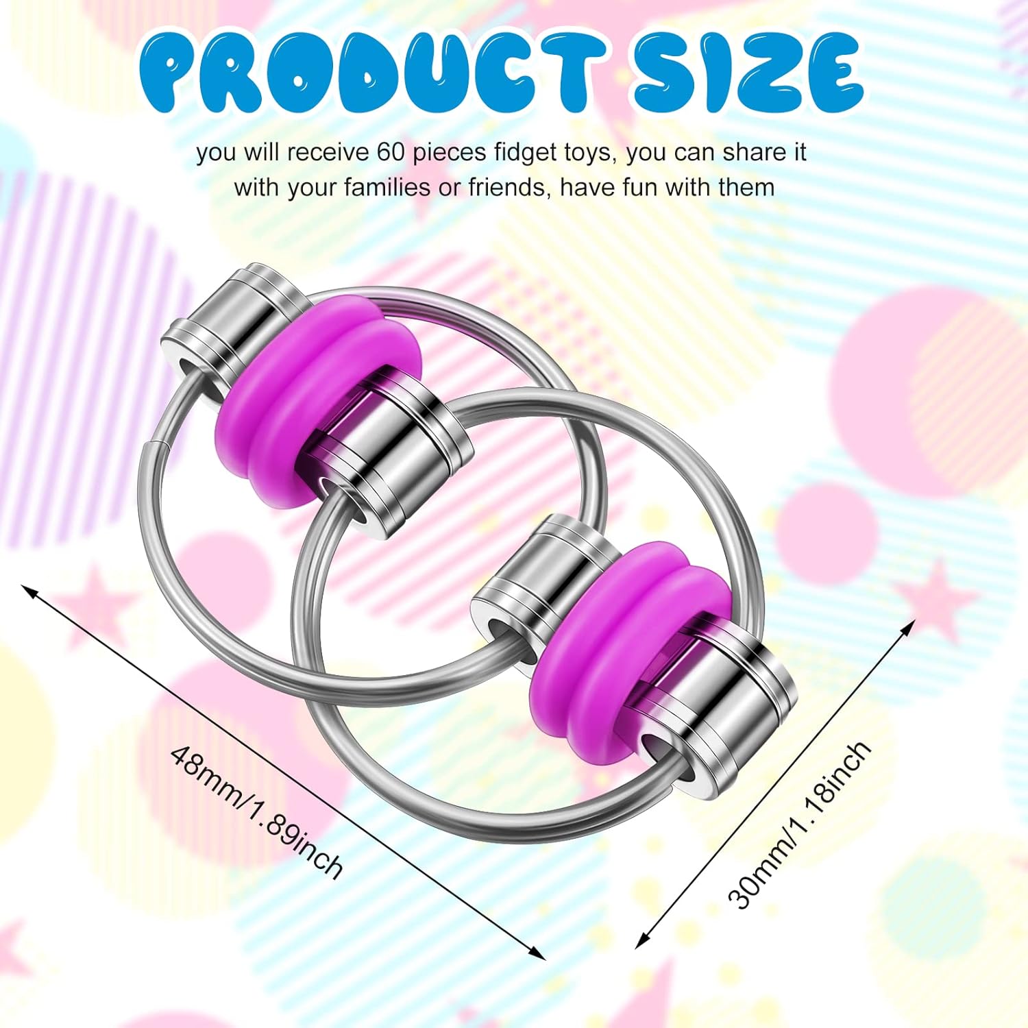 Bulk chain keychain fidget