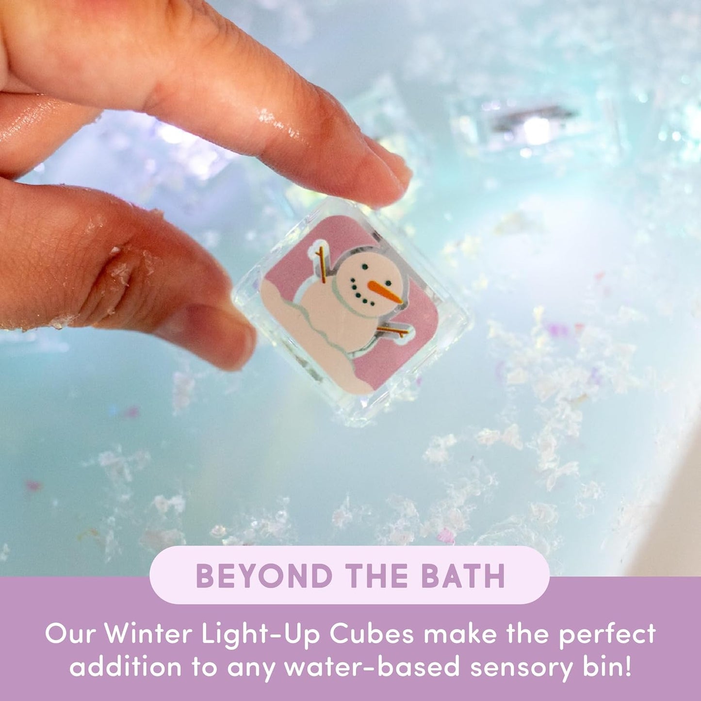 Sensory bath light cubes
