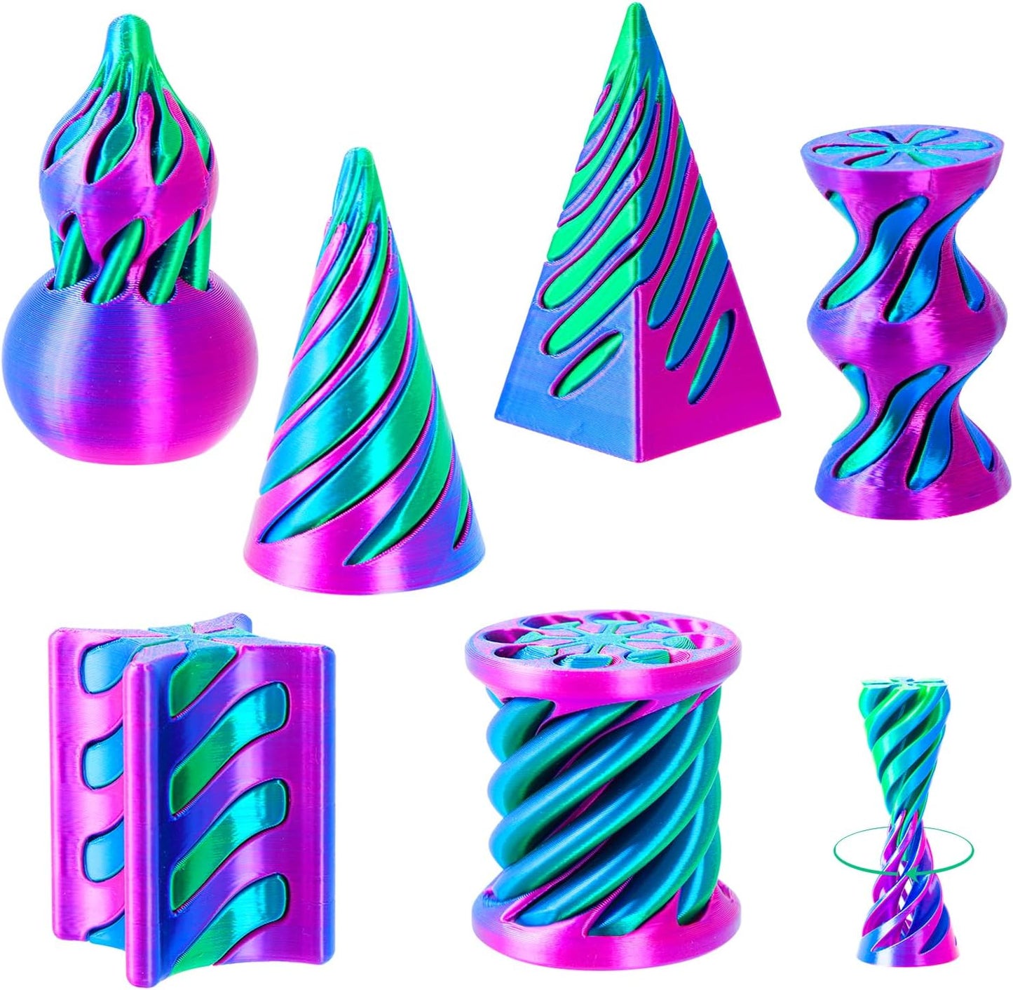 6-pack spiral cone fidget toys