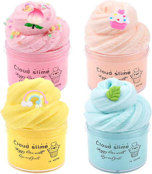 Cloud slime kit 4-pack