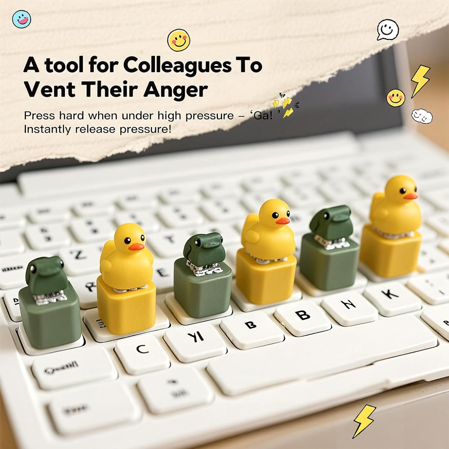 Yellow duck keyboard fidget