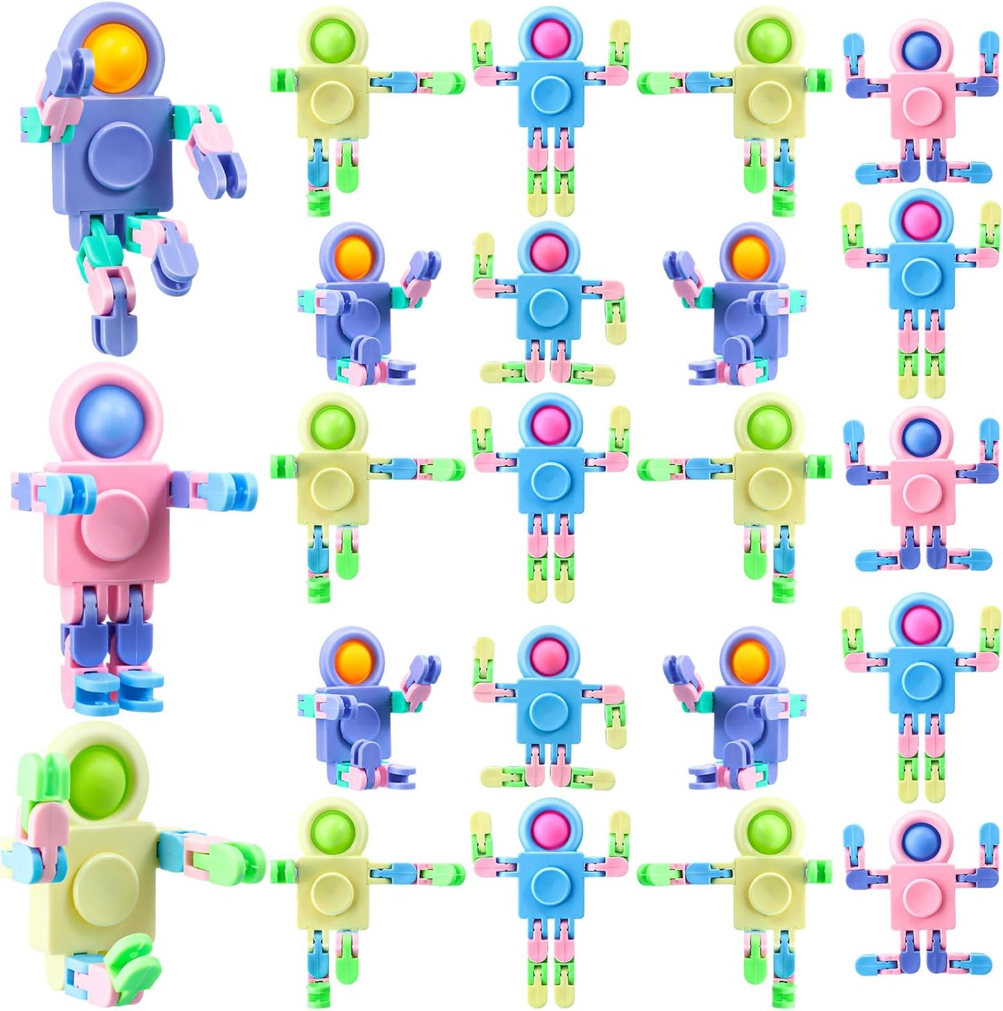 24-pack robot fidget spinners