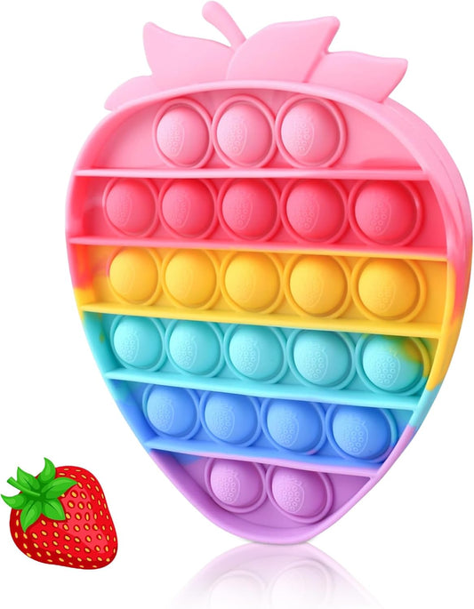 Mini strawberry push bubble fidget