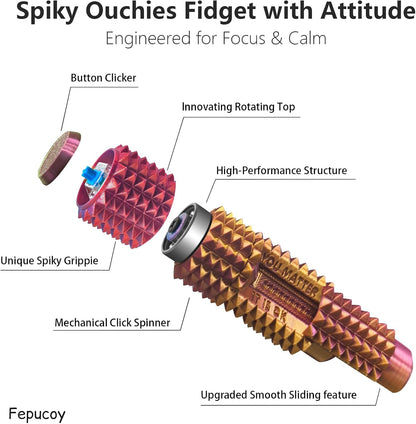 Rose gold spiky fidget tool