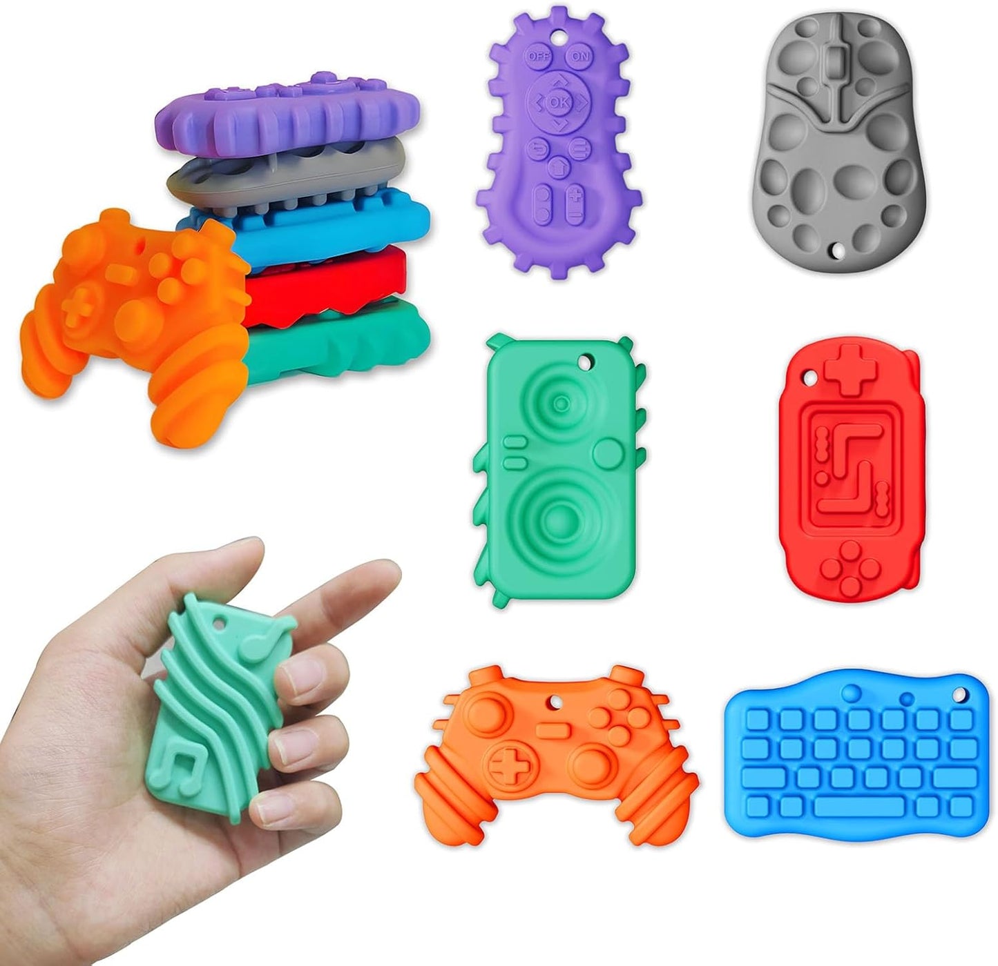 6-pack mini gamepad sensory stones