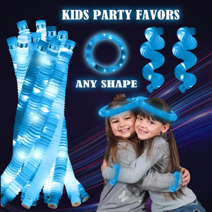 Blue stretchy LED tube