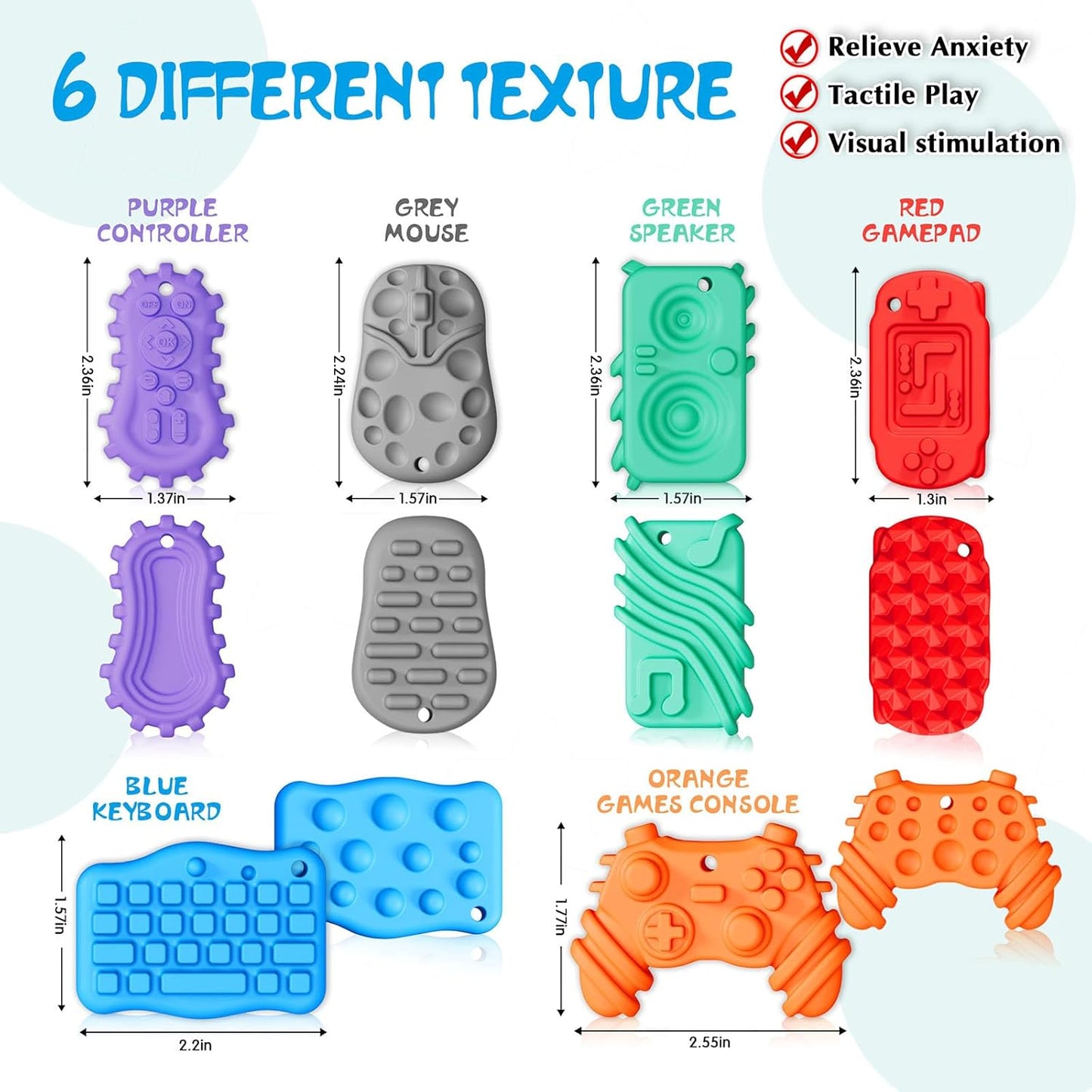 Silicone gaming icon fidget