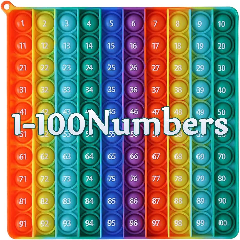 7.8 inch big pop bubble math fidget