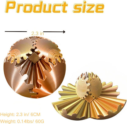 Steampunk gear ball desk toy