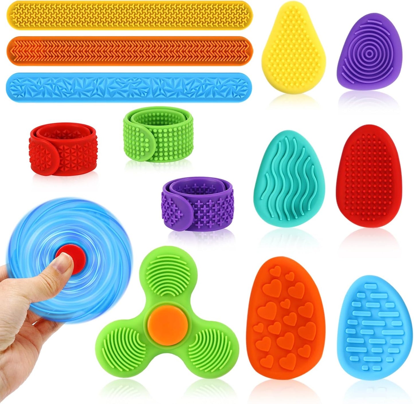 14-piece silicone sensory bundle