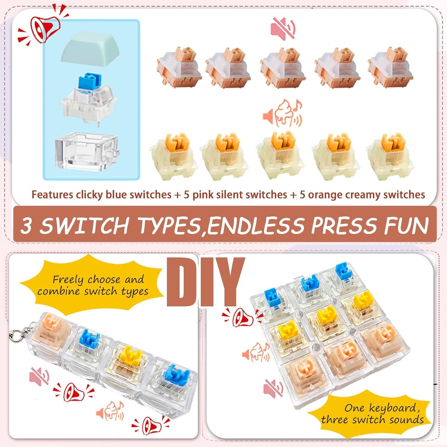 Keyboard fidget bundle gift box