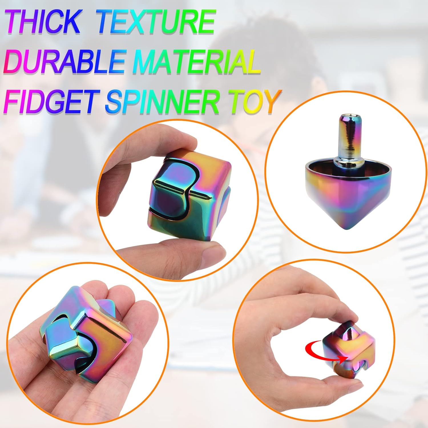 Black kirsite fidget cube
