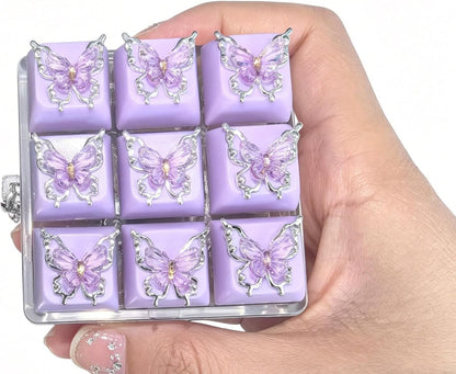 Keyboard fidget keychain