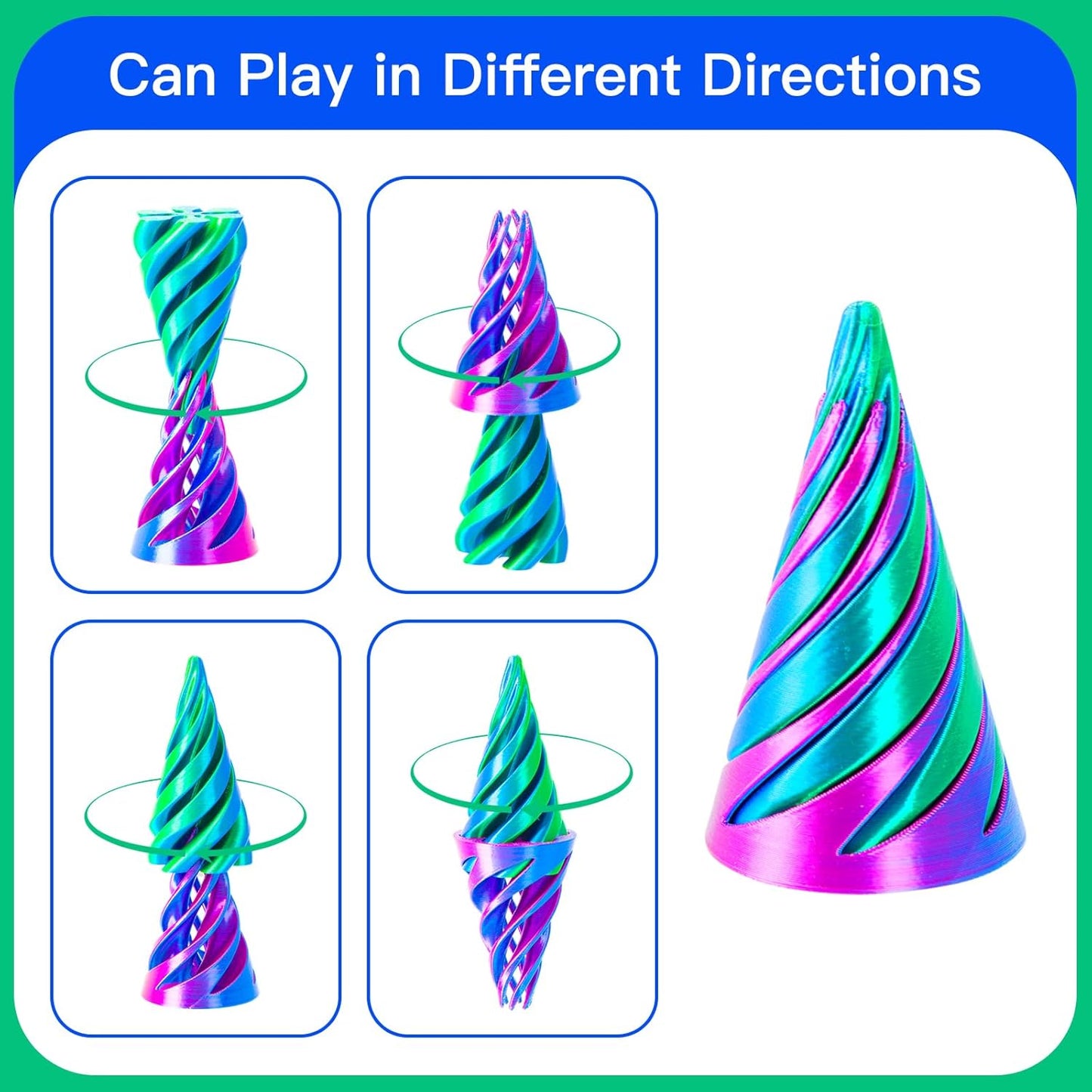 Pass through pyramid fidget