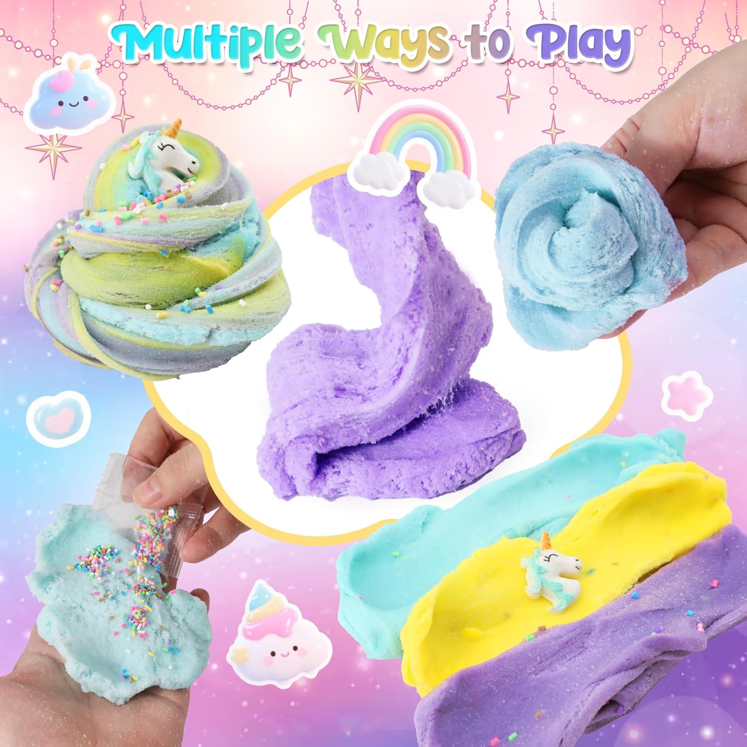 Cloud slime fluffy unicorn