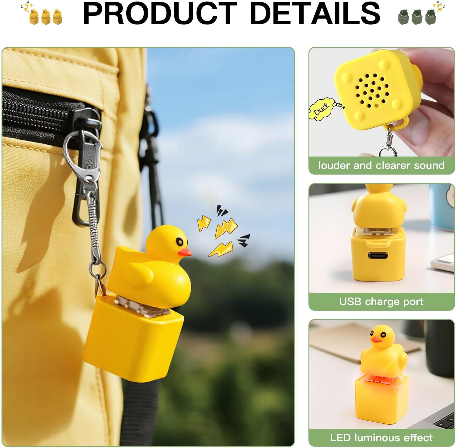Rechargeable light up duck