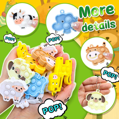 Mini pop it backpack clip