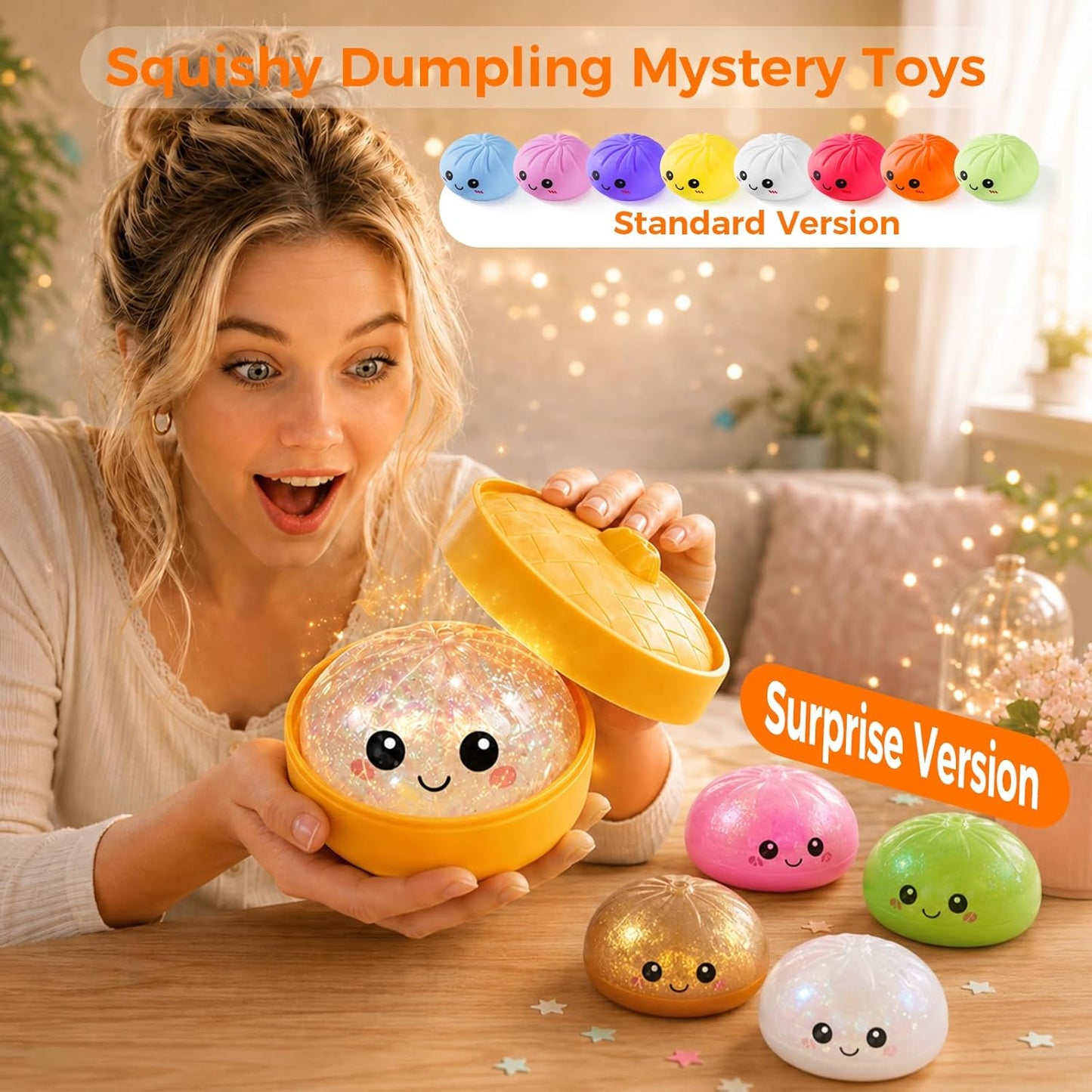 Glitter Dumpling Squishy (Mystery Box)