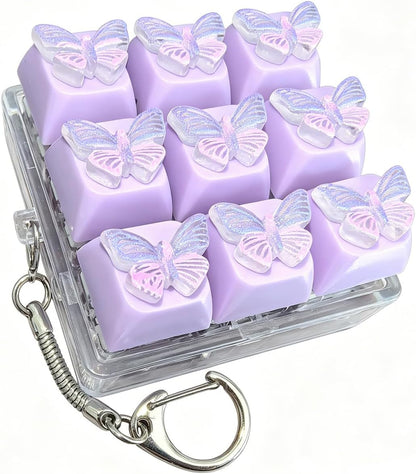 Click keyboard fidget purple butterfly A