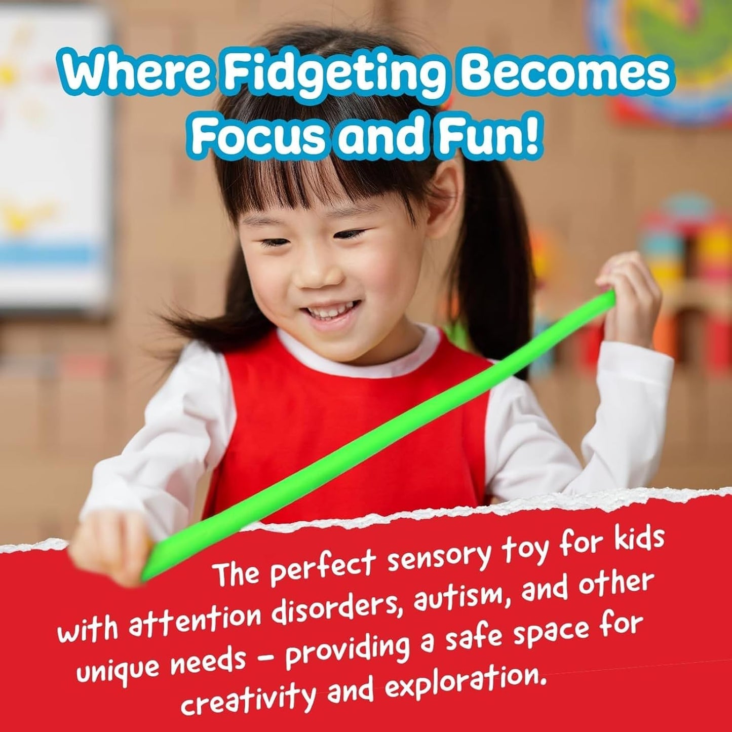 Stretchy string fidget multicolor