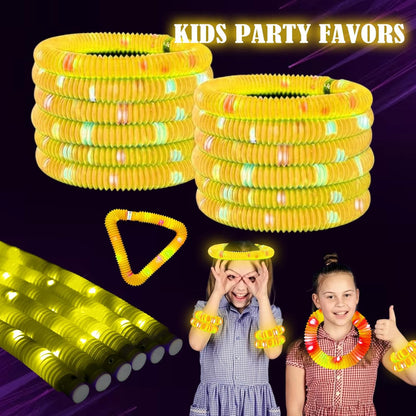 Yellow glow pop tube kids