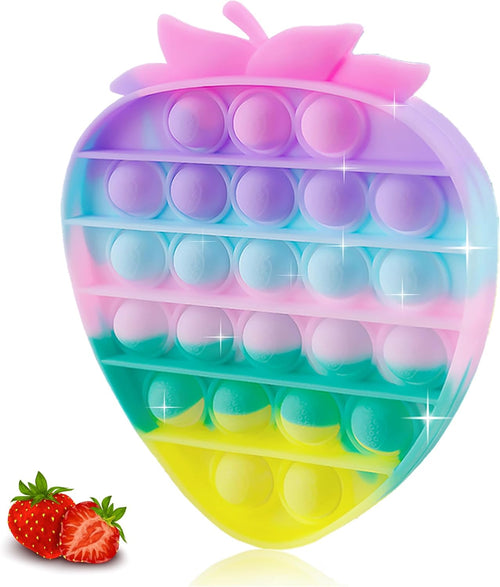 Strawberry push bubble pop fidget