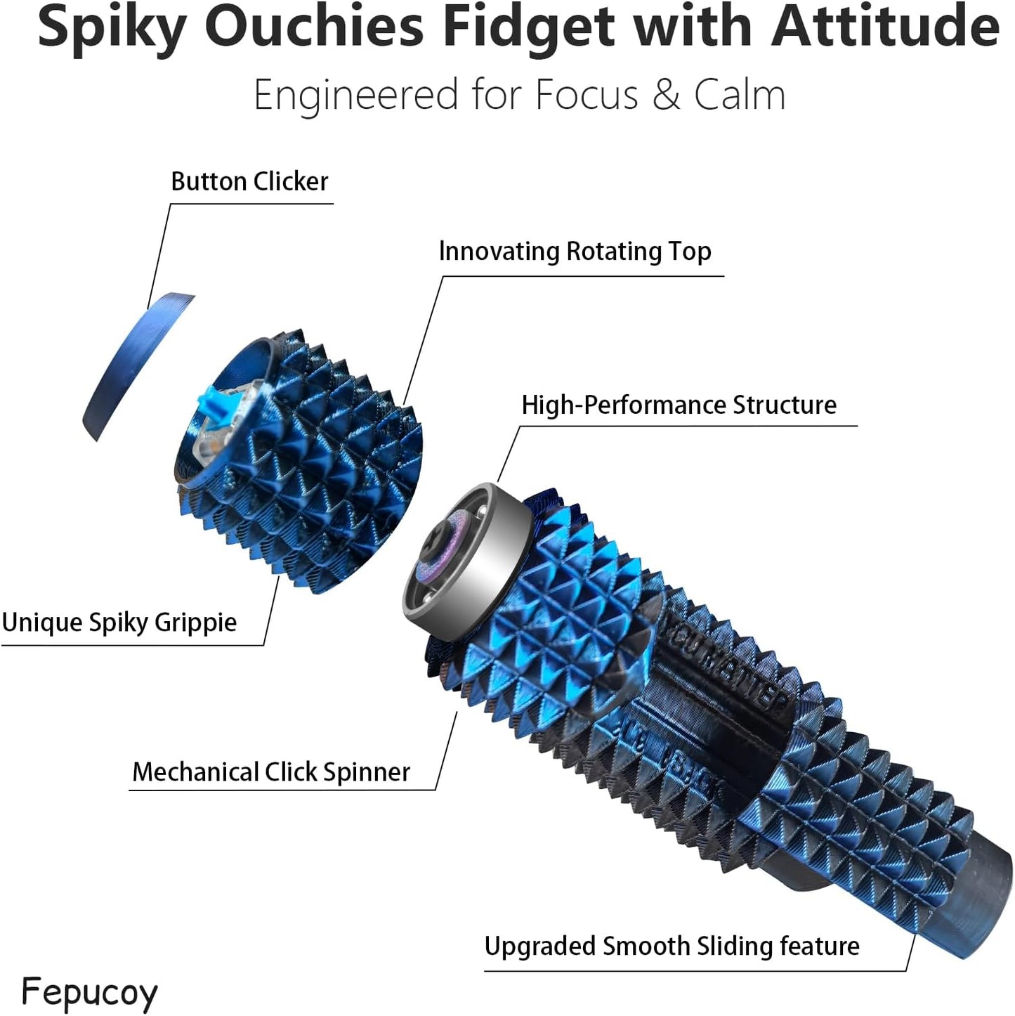 Red blue fidget pair