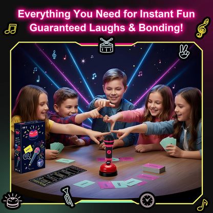 Party Game-Ultimate Music Trivia Challenge for 2-10 Players,New Music Version of Family Card Game,125 Lyric Cards, Microphone & Games Board,Perfect for Adults & Music Lovers Games Night