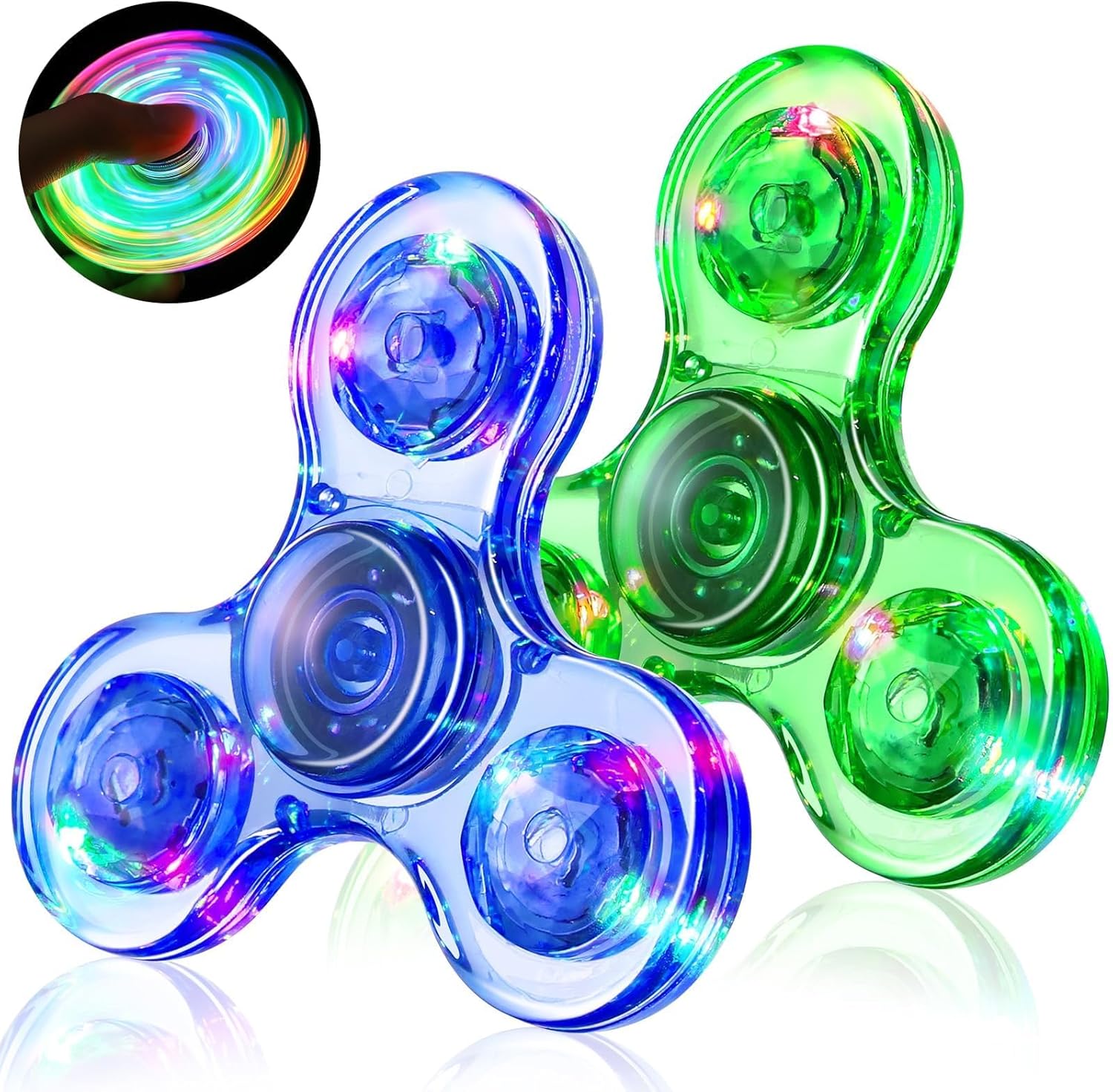 Light-up fidget spinners 2-pack