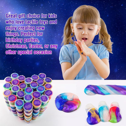 Galaxy slime party favor