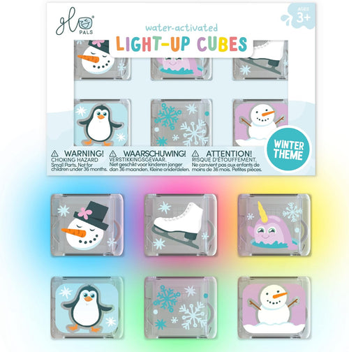 Glo Pals light-up bath cubes 6 pack