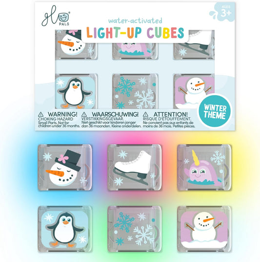 Glo Pals light-up bath cubes 6 pack