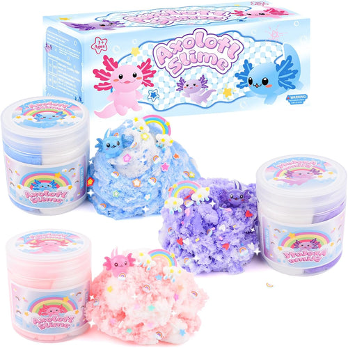 3-pack axolotl cloud slime