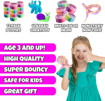 Neon putty rainbow