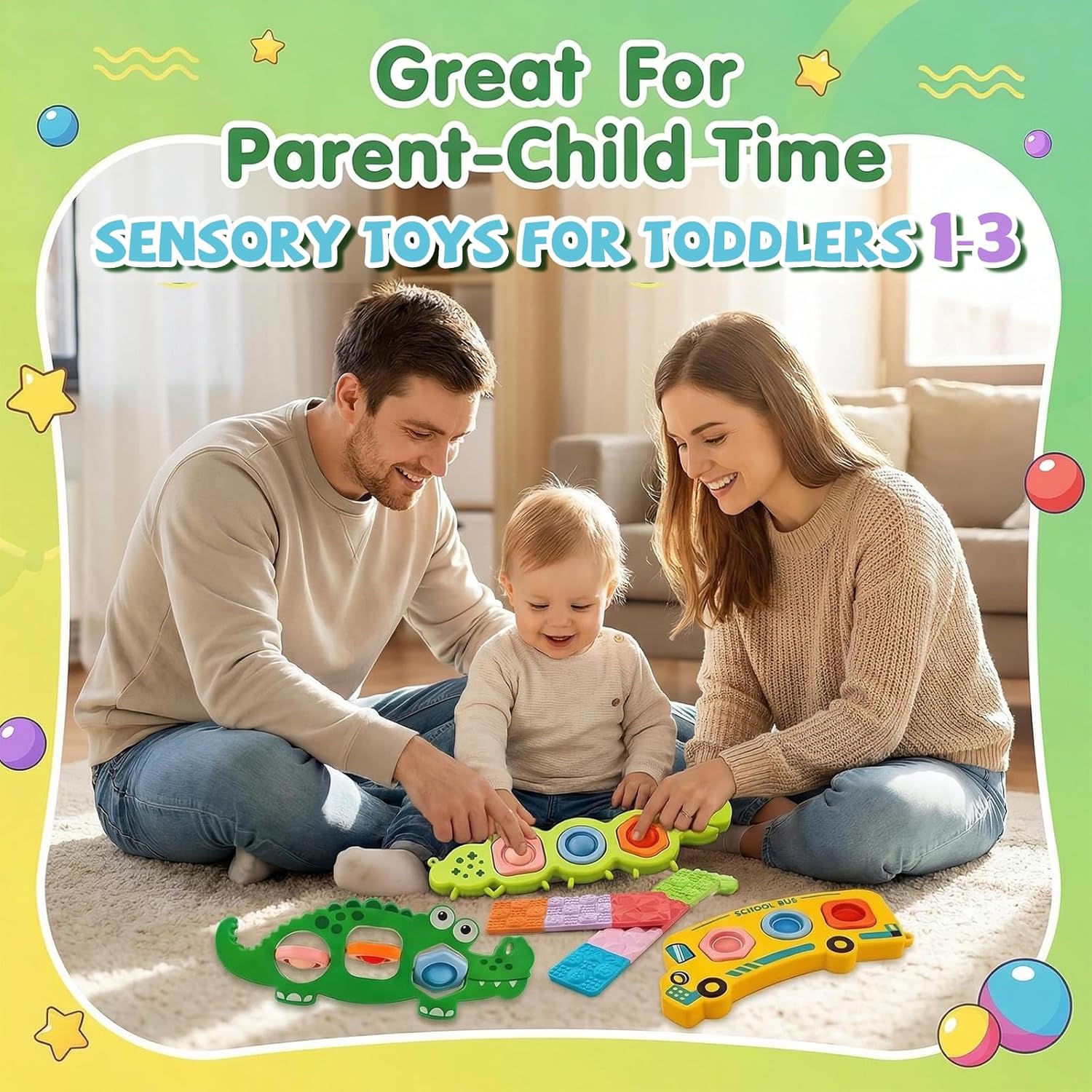 Toddler sensory travel kit