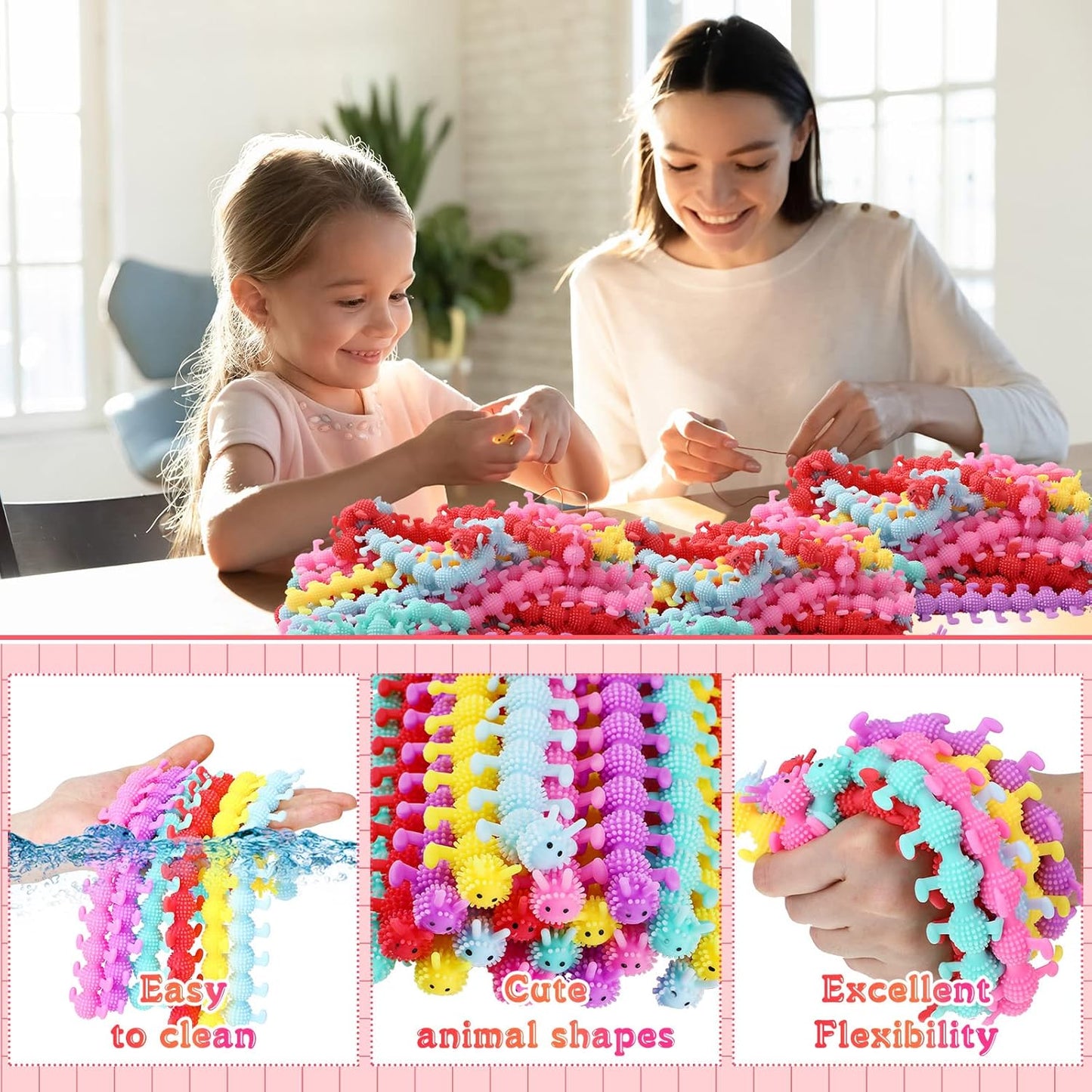 Bulk stretchy fidget worm