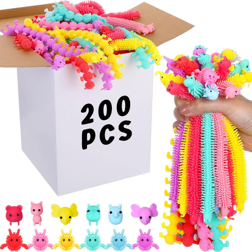 200-pack cute stretchy animal fidgets