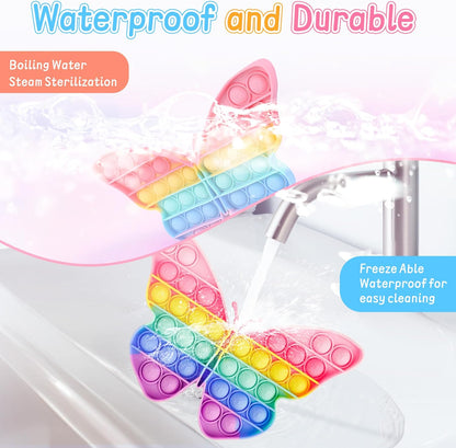 Silicone butterfly fidget