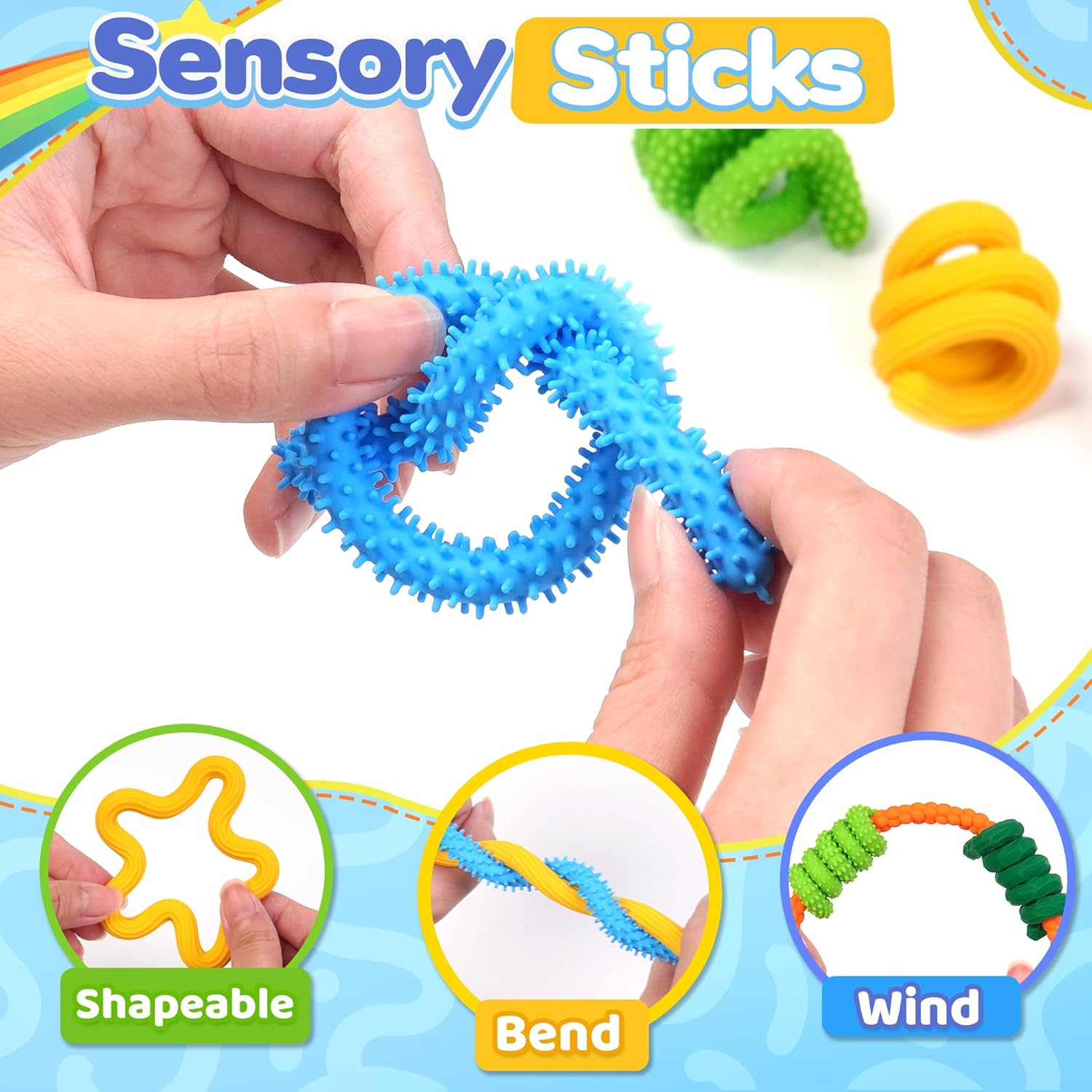 Travel sensory sticks kids