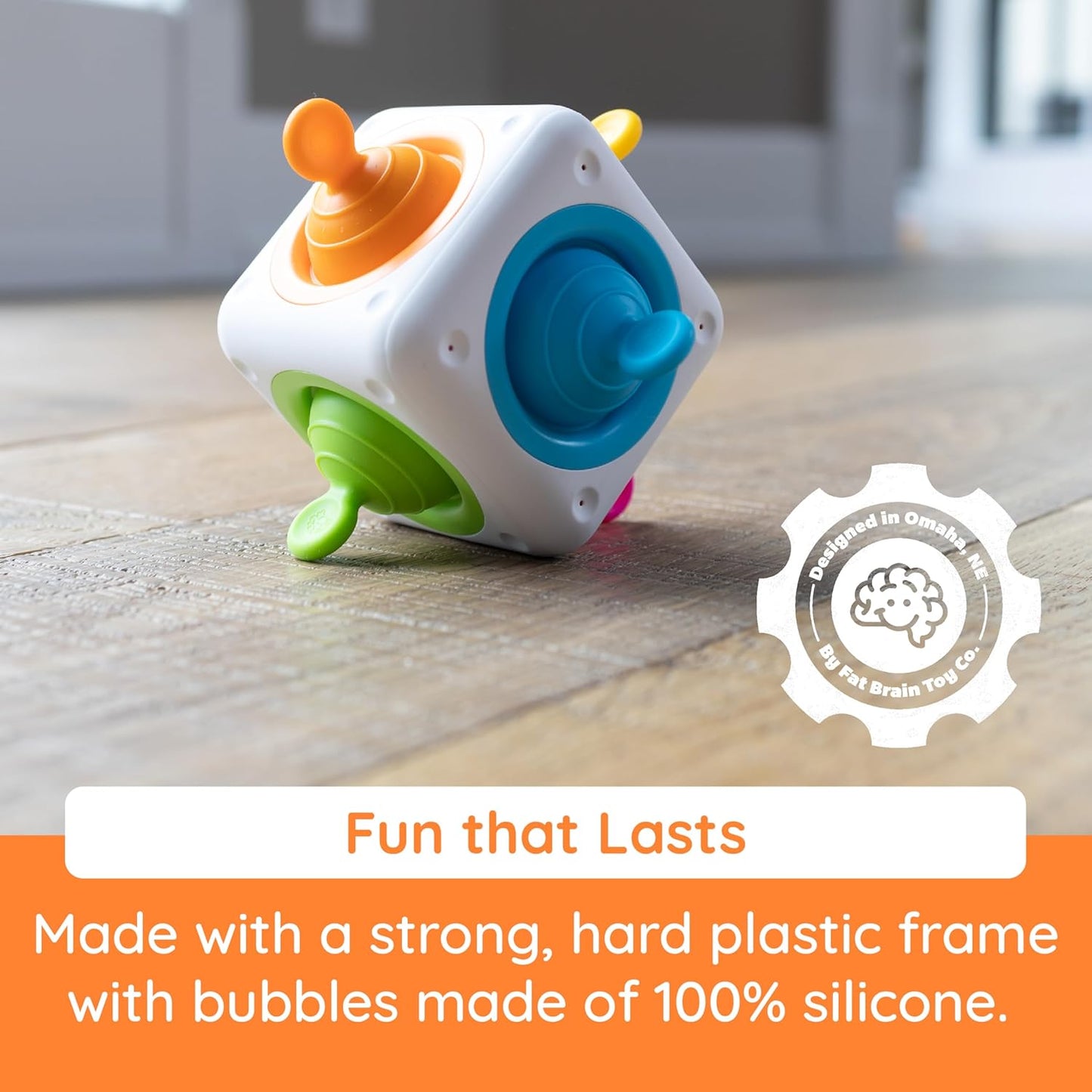 Toddler silicone sensory cube