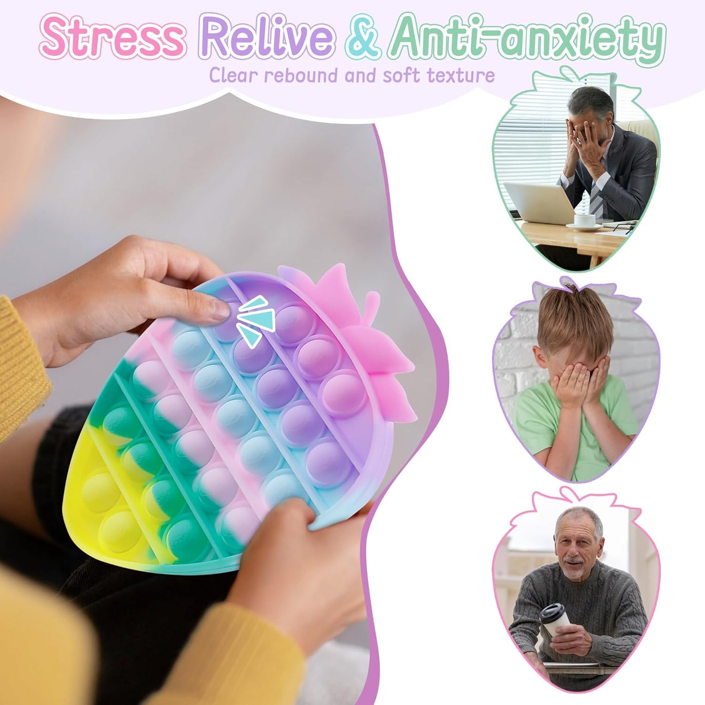 Strawberry sensory toy kids